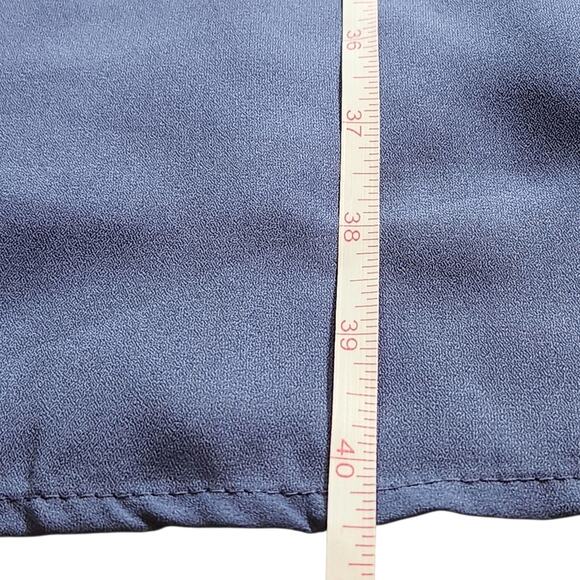 Lindy Bop Bretta tea dress midi blue chiffon size 4 NWT - Picture 8 of 8